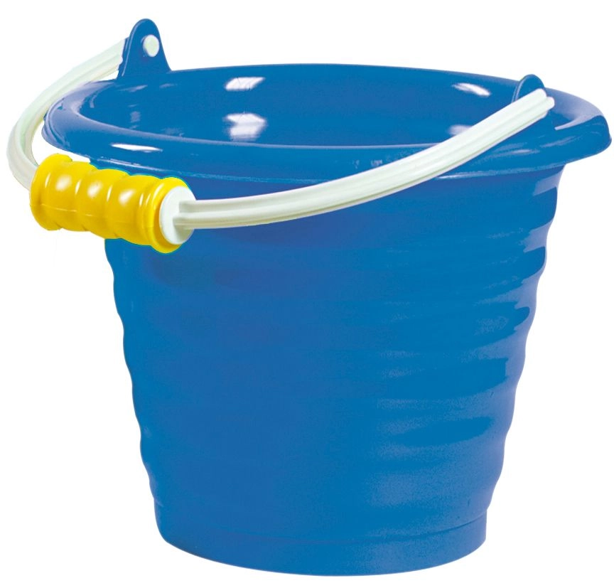 E-shop Androni Kyblík s vlnovkou 20 cm modrý