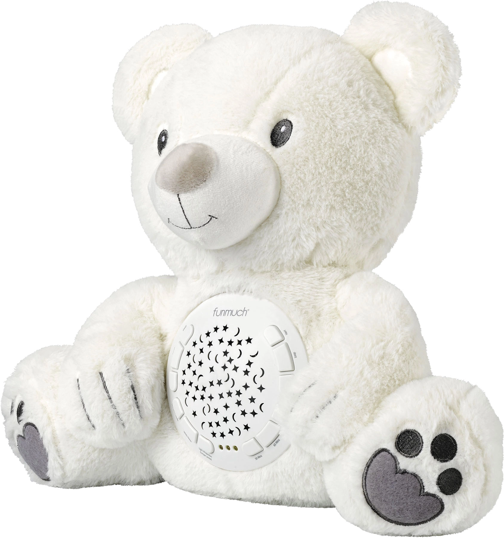 Uspávačik 3 v 1 projektor s osvetlením, hudbou a časovačom ľadový medveď