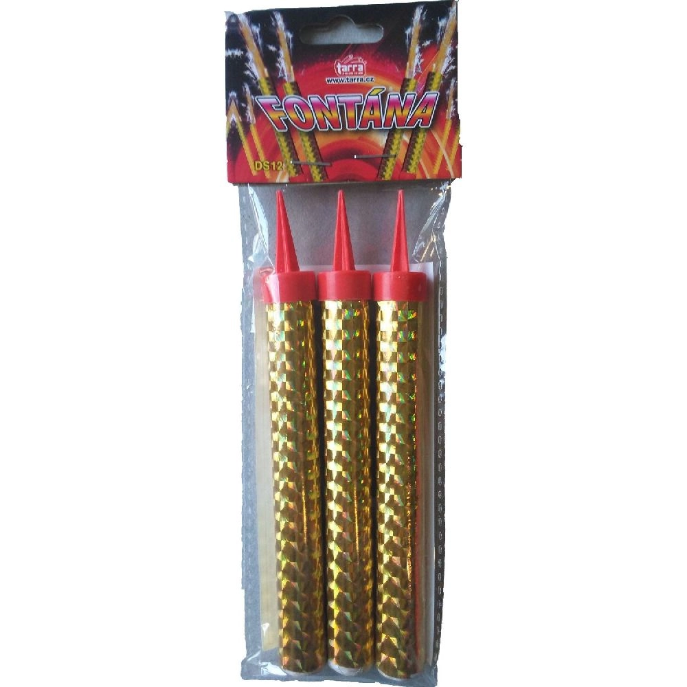 E-shop Rappa Fontána párty zlatá 40 sek 12 cm