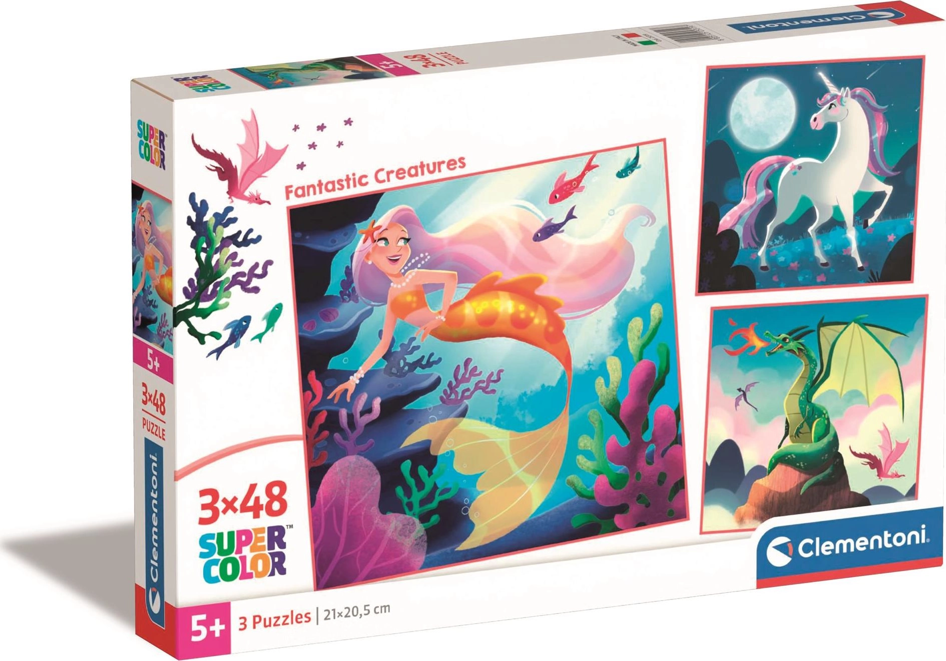 E-shop Clementoni puzzle fantastické bytosti 3×48 dielikov