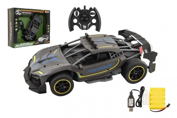 E-shop RC športové auto s parným efektom, 2,4 GHz, antracit