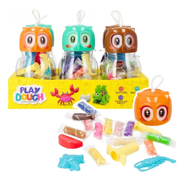 plastelína s príslušenstvom sova