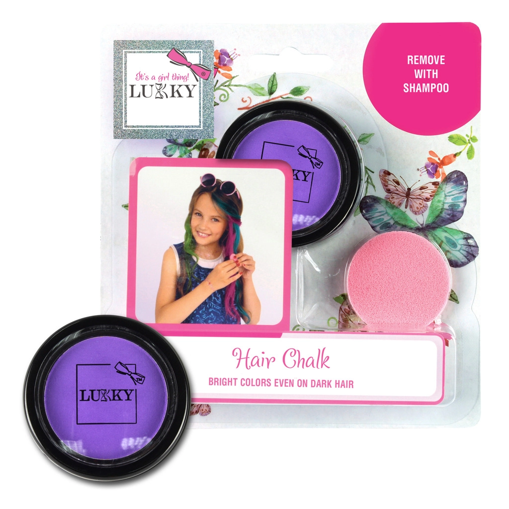 E-shop Lukky krieda na vlasy s aplikátorom purpurová