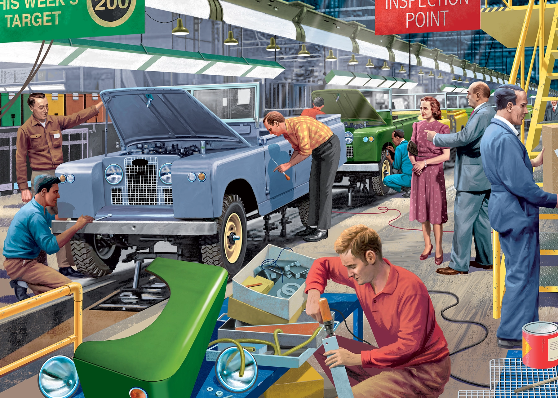 Puzzle Automobilová továreň 1000 dielikov