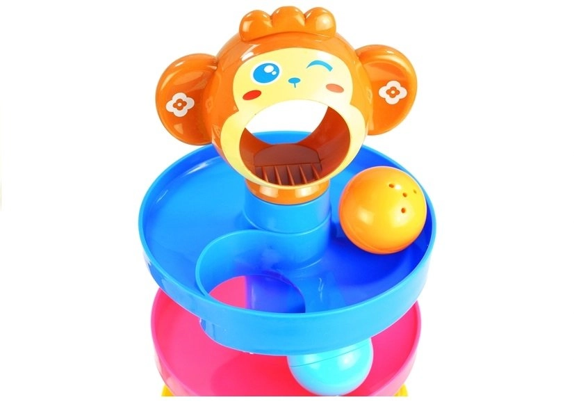 LEAN TOYS Guľová dráha opica