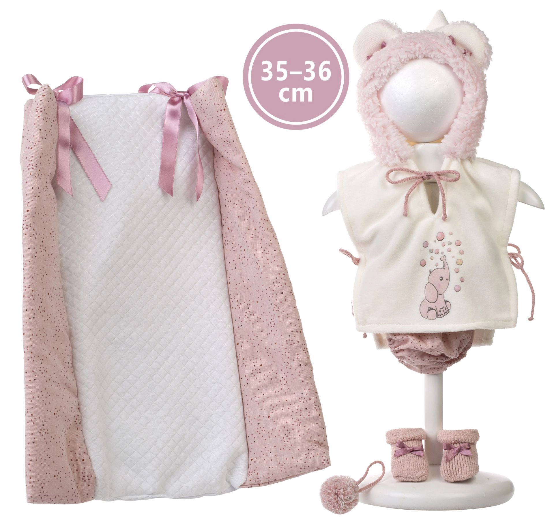 E-shop Llorens M635-44 oblečenie pre bábätko NEW BORN 35-36 cm