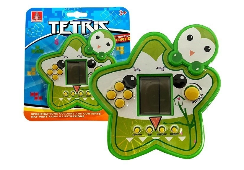 Elektronická hra Tetris zelená hviezda