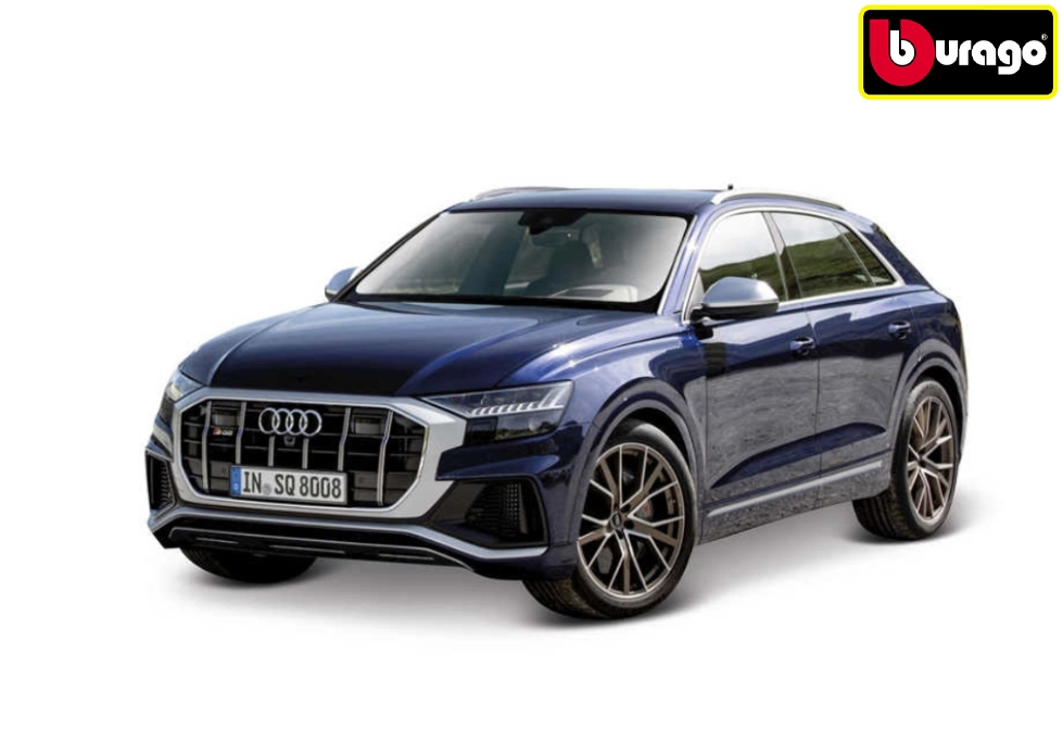 E-shop Bburago Audi SQ8 modrá metalíza 1:32