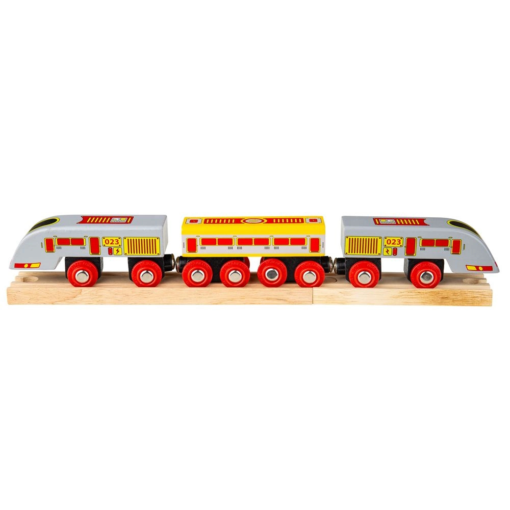E-shop Bigjigs Rychlík Eurostar + 3 koľaje
