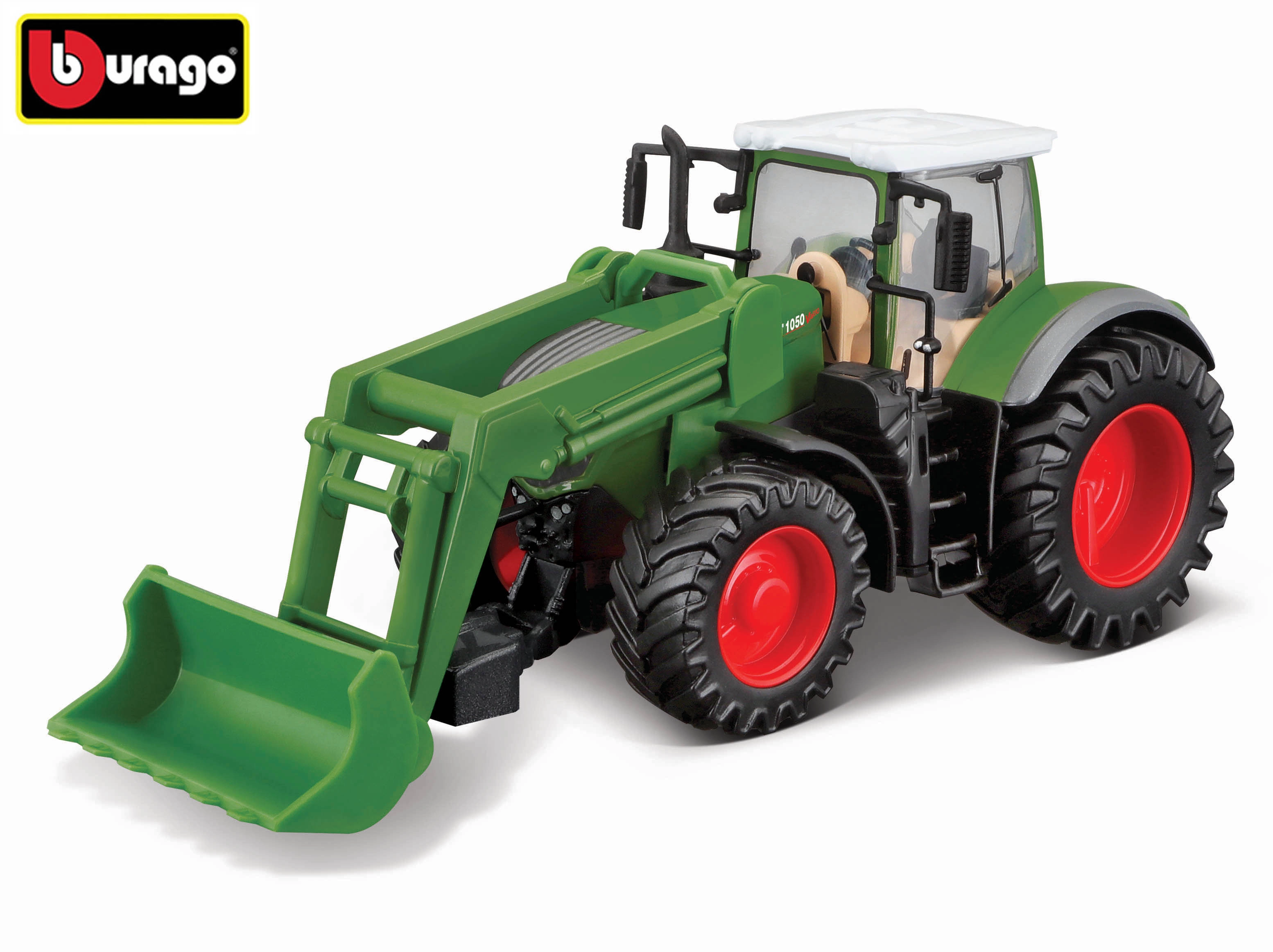 E-shop Bburago traktor Fendt 1050 Vario s prednou lyžicou