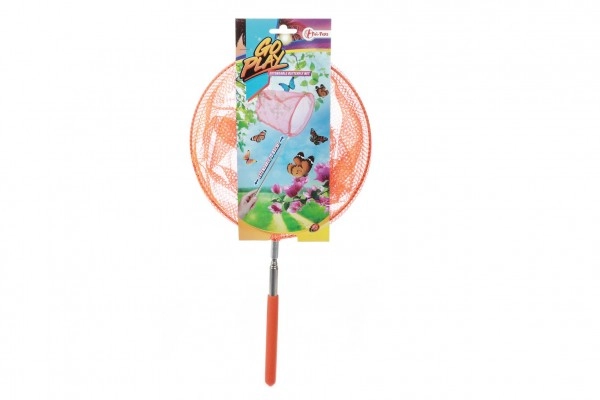 E-shop Teddies síťka na hmyz teleskopická kov/látka 65cm průměr 20cm 4 barvy