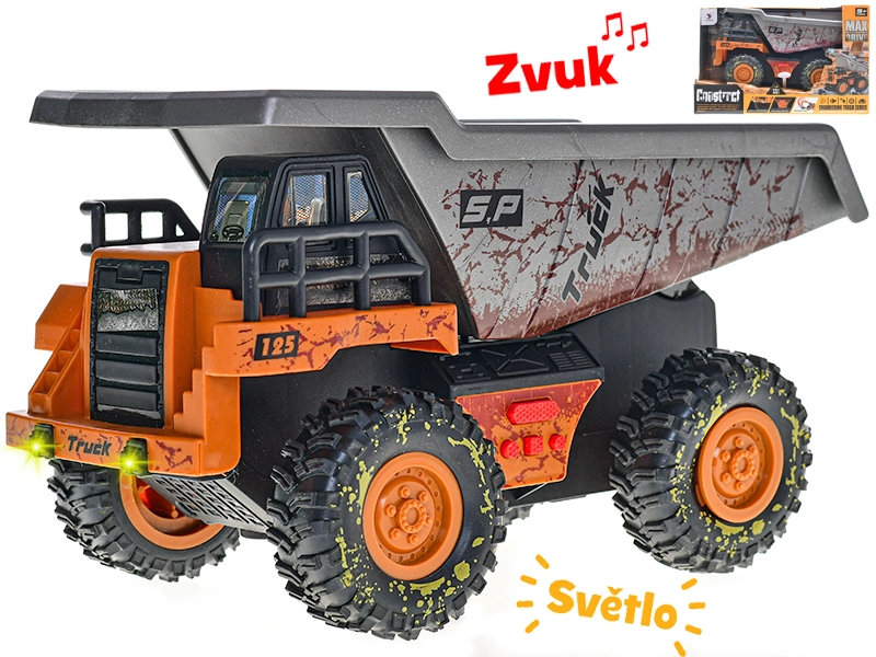 Stavebná vyklápačka 25 cm so svetlami a zvukmi