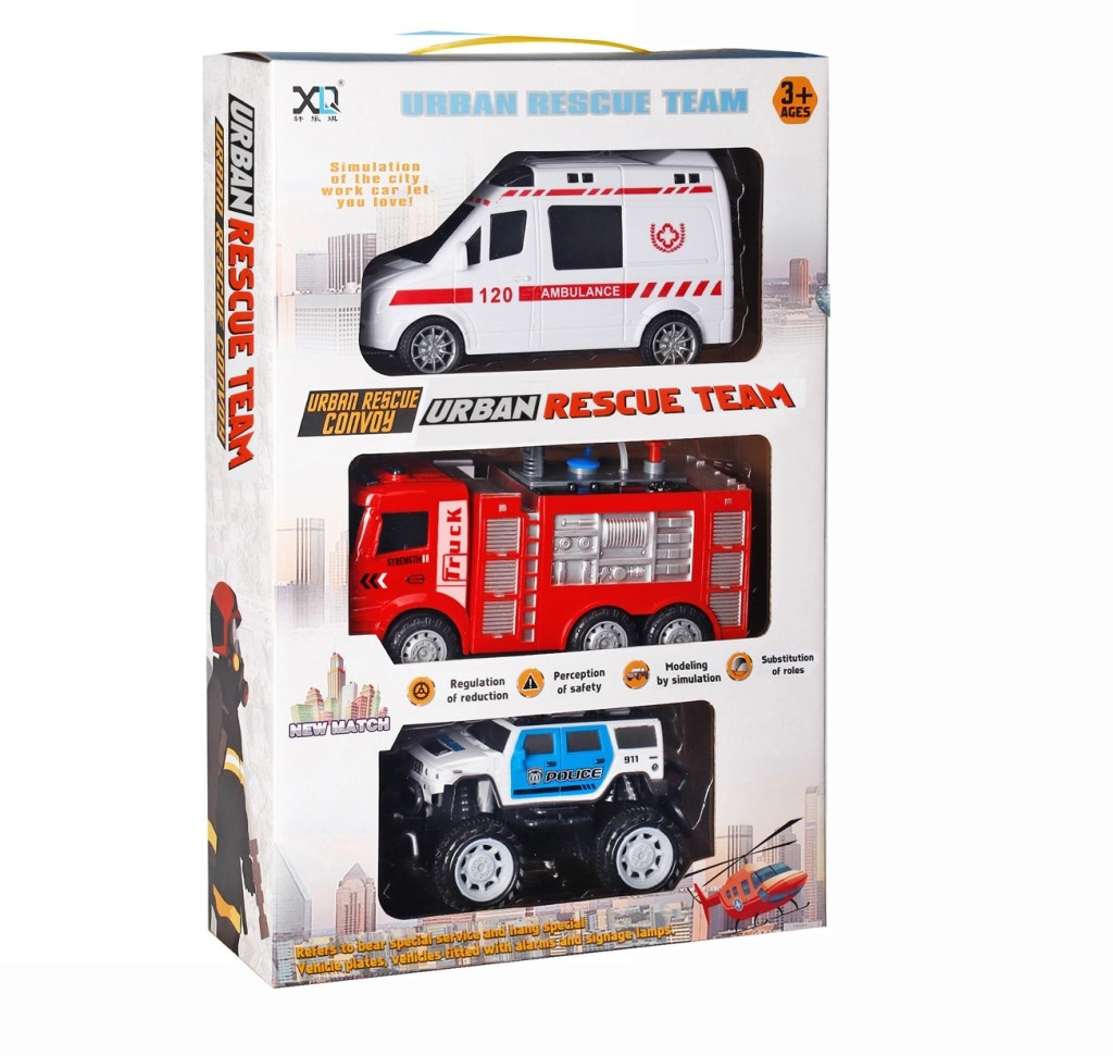 Záchranný tím – sada 3 vozidiel