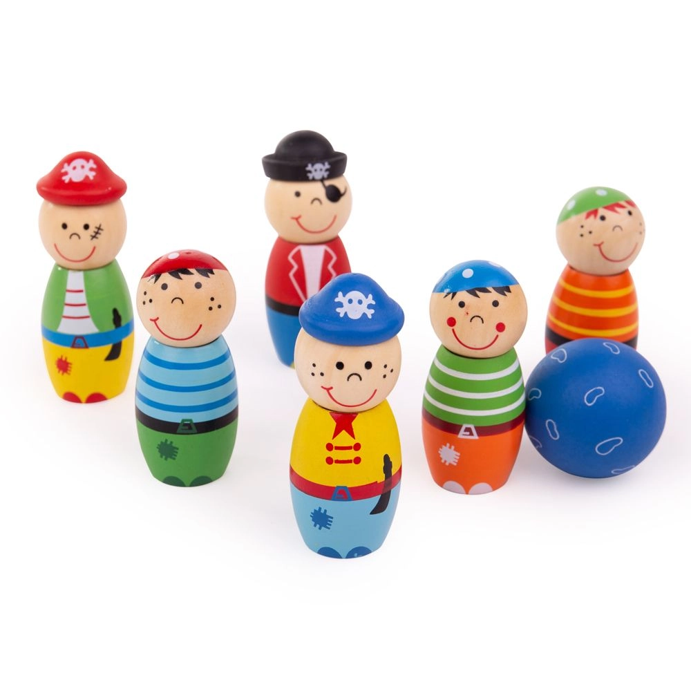 E-shop Bigjigs kuželky Piráti