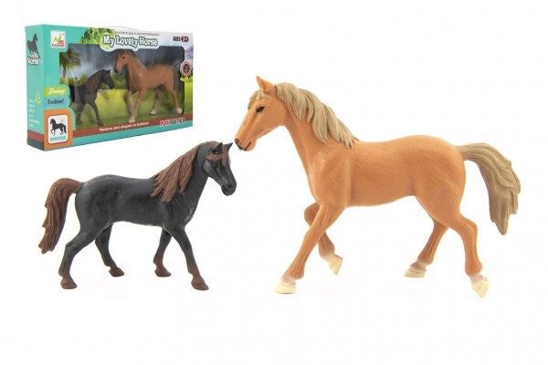 E-shop Plastové figúrky kôň a žriebä Teddies