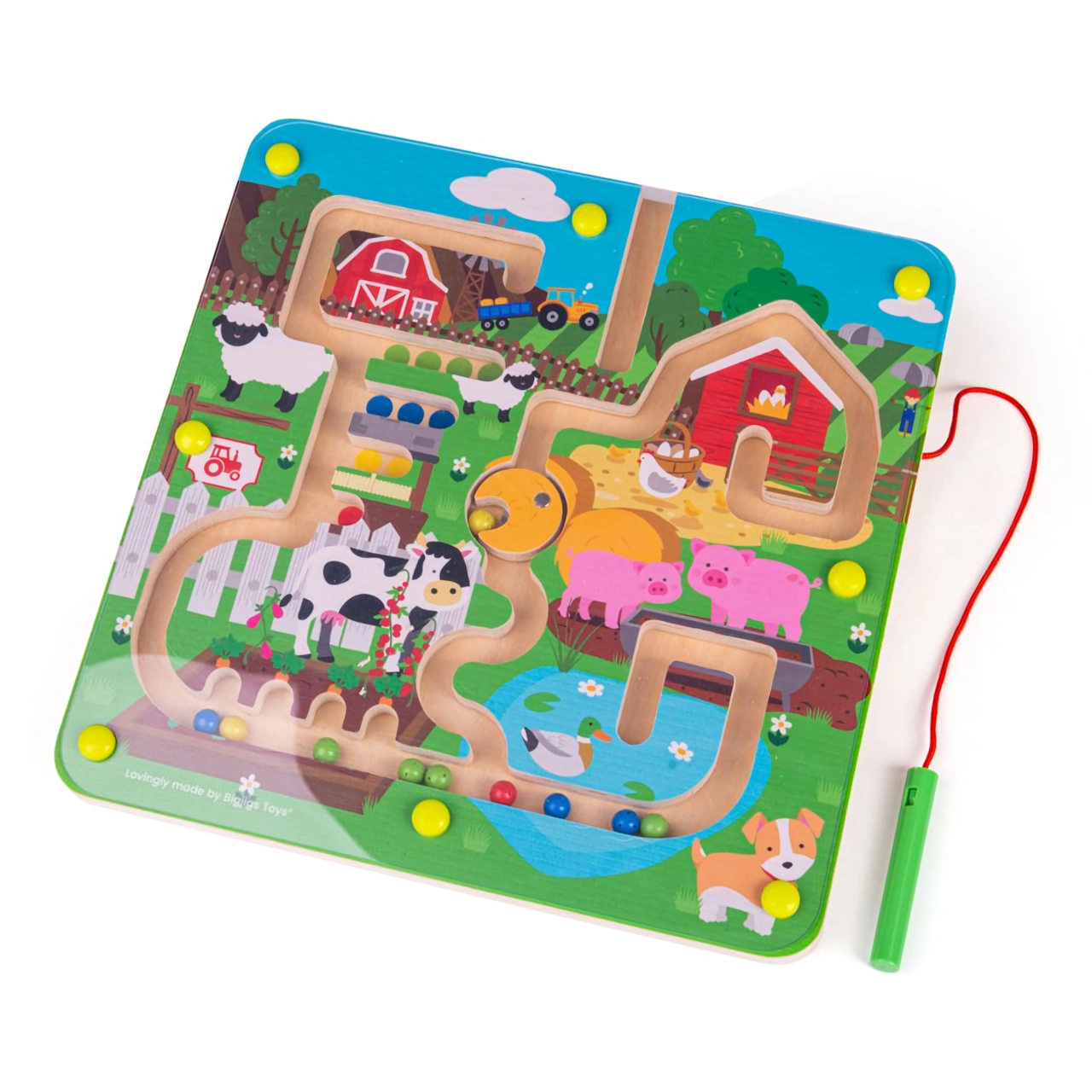 E-shop Bigjigs Toys Magnetické bludisko Farma