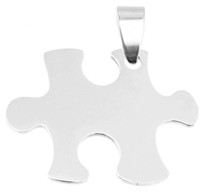E-shop Oceľový prívesok Puzzle