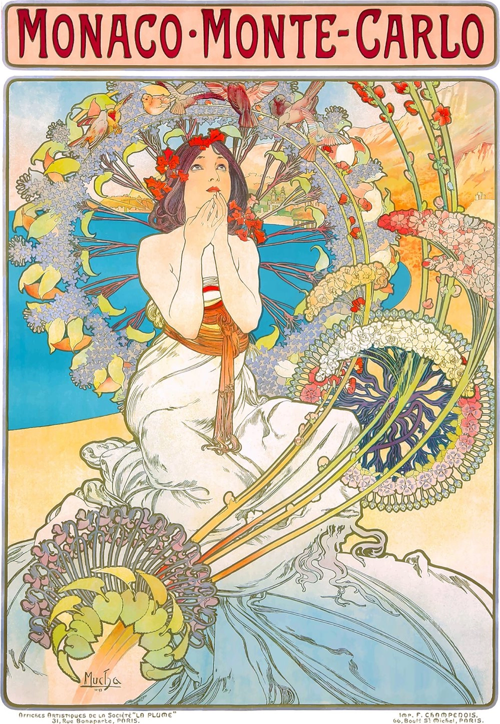 ENJOY Monako Monte Carlo Alfons Mucha 1000 dielov