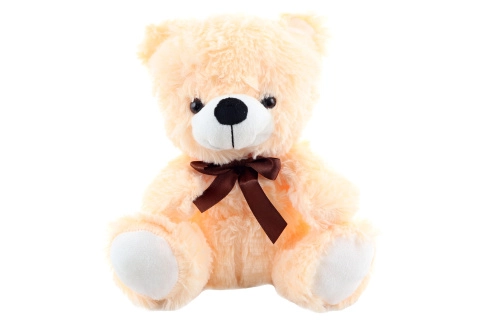 Plyšový medvedík s mašľou 25 cm