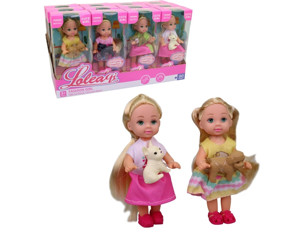 Bábika s psíkom 11 cm