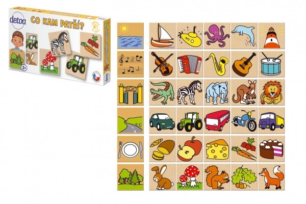 E-shop Detoa puzzle Čo kam patrí