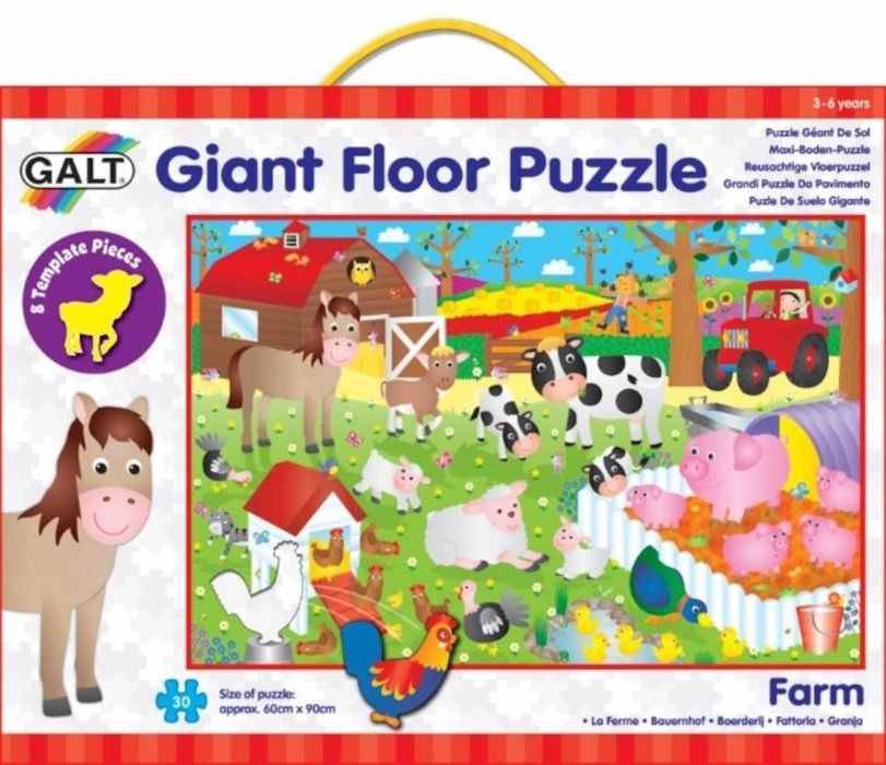 E-shop GALT obrie podlahové puzzle farma 30 dielikov