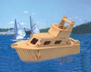 E-shop Woodcraft drevené 3D puzzle Jachta