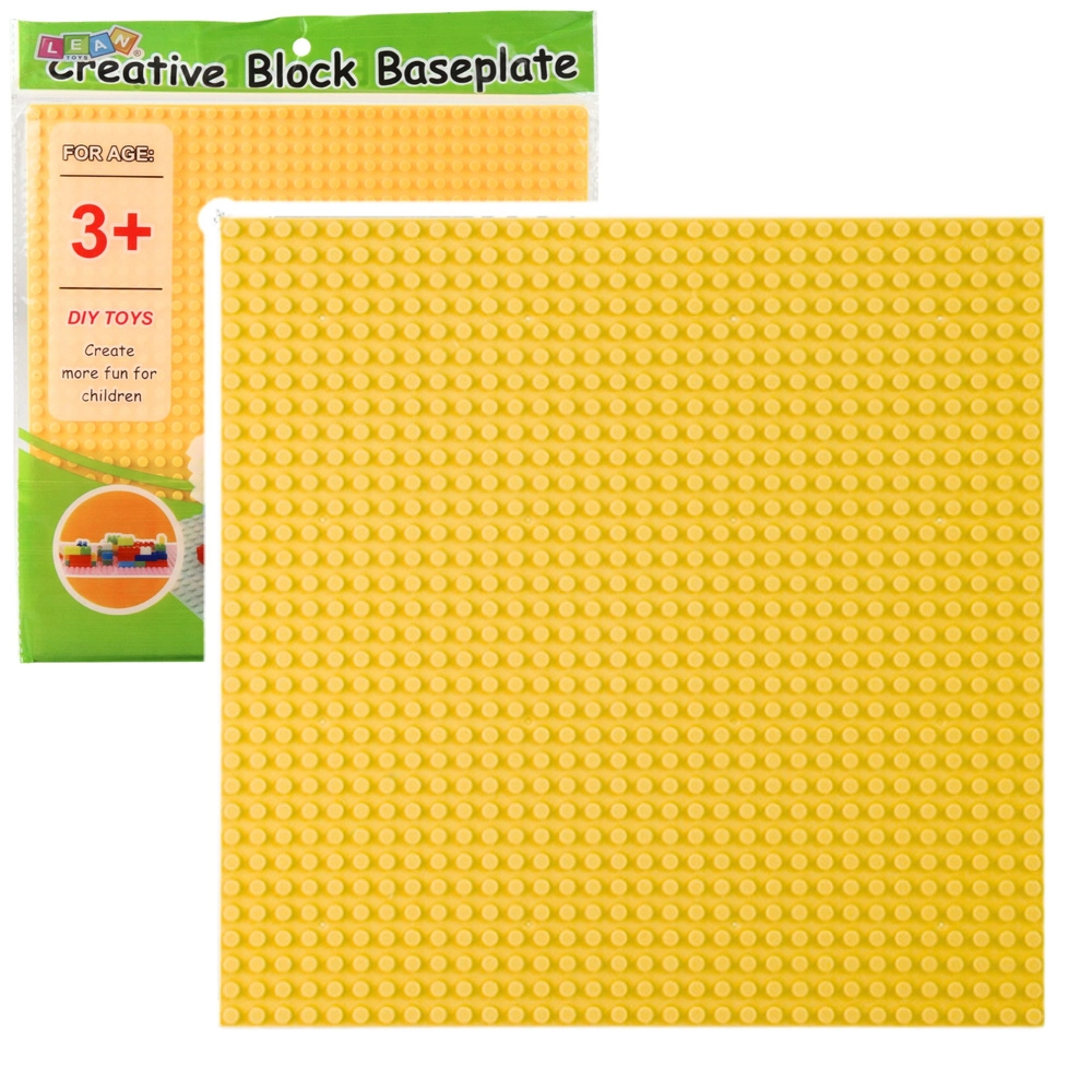 Stavebná Doska Pre Kocky Žltá 25,5x25,5 cm