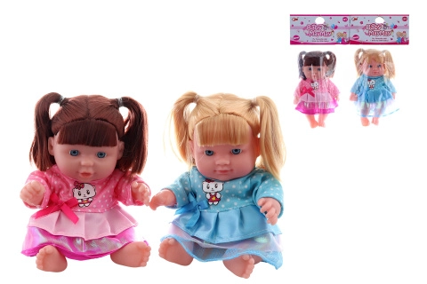 bábika v sáčku s copíkmi, 20 cm