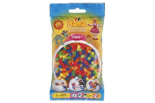 E-shop Hama zažehlovacie korálky mix farieb neónové, 1000 ks