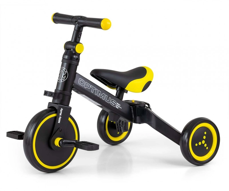 E-shop Milly Mally Odrážadlo 3 v 1 Optimus Black