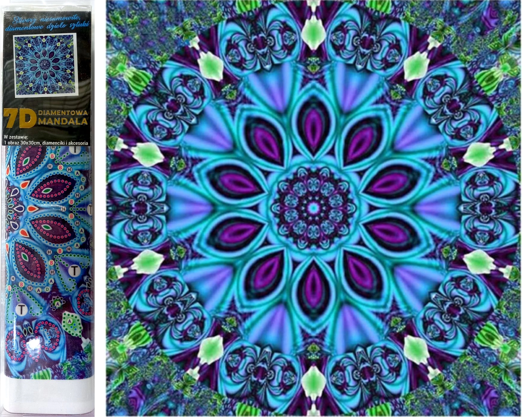 E-shop Norimpex Diamantové maľovanie 7D Magická mandala 30 x 30 cm