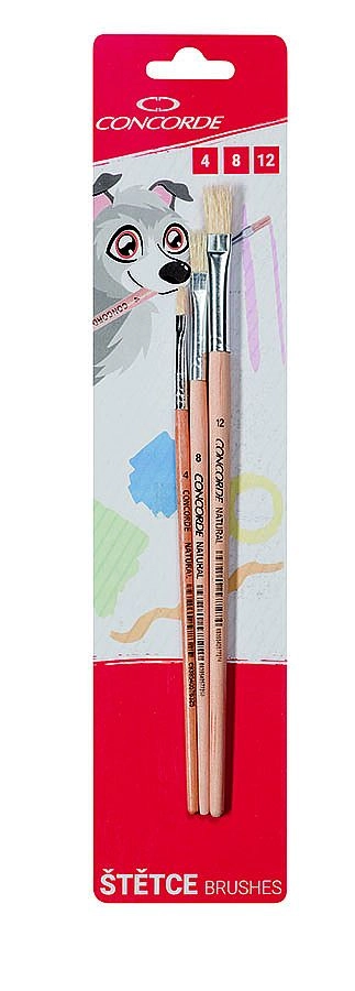 E-shop CONCORDE Natural ploché – balenie 3 ks