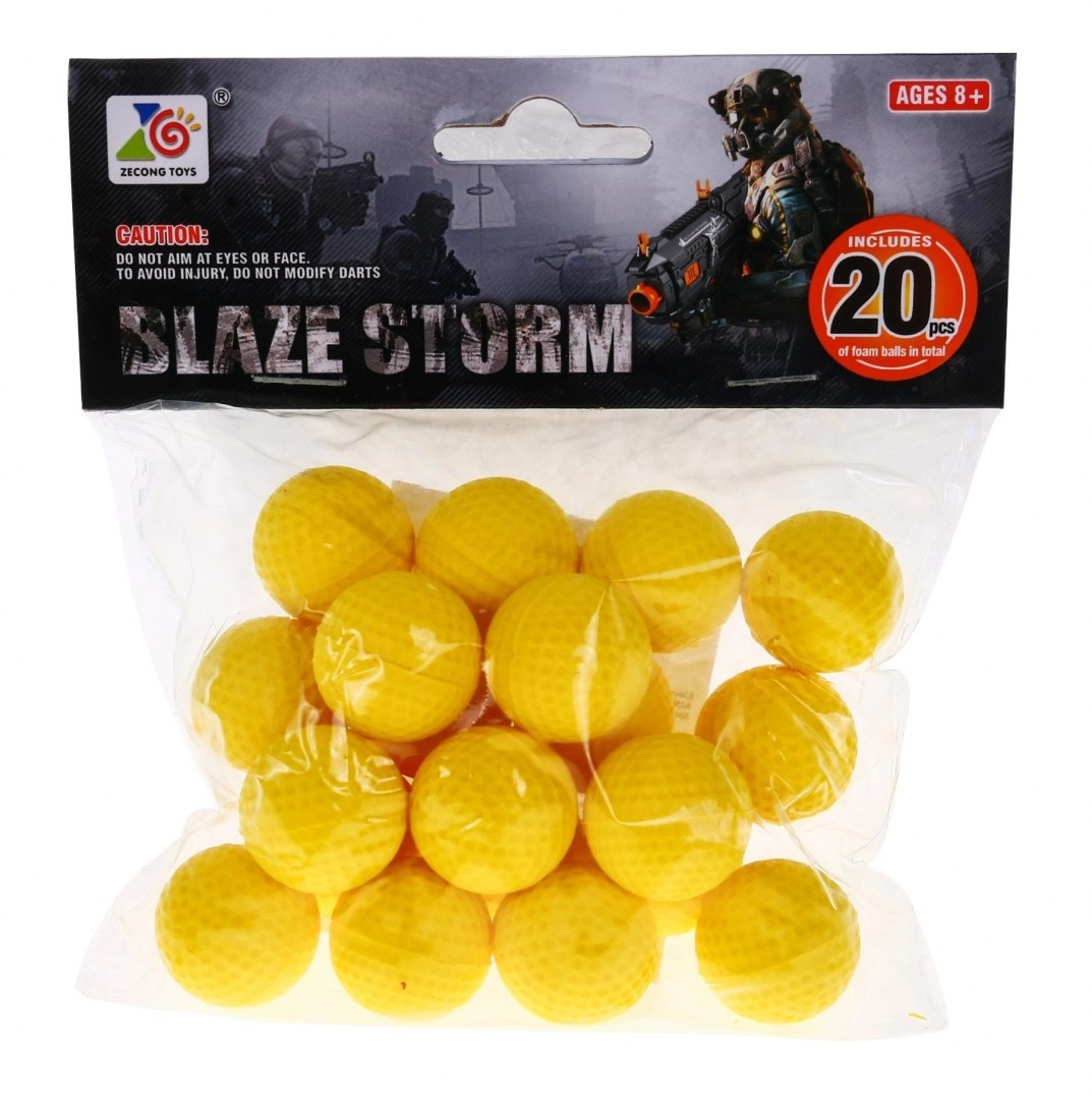 E-shop Ramiz Penové guličky pre zbrane Blaze Storm, 20 kusov