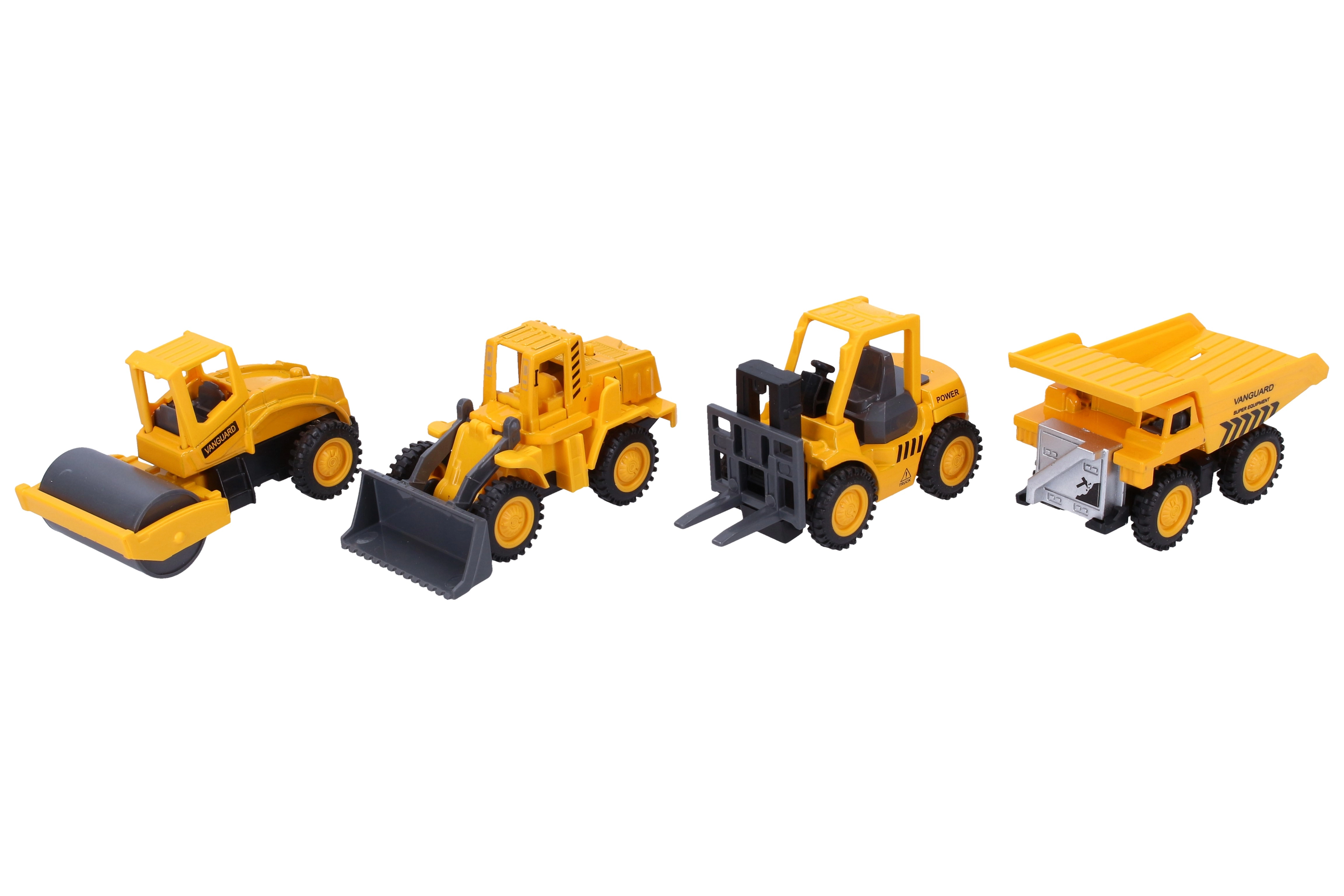 E-shop Kovový stavebný stroj na spätné natiahnutie 8 cm