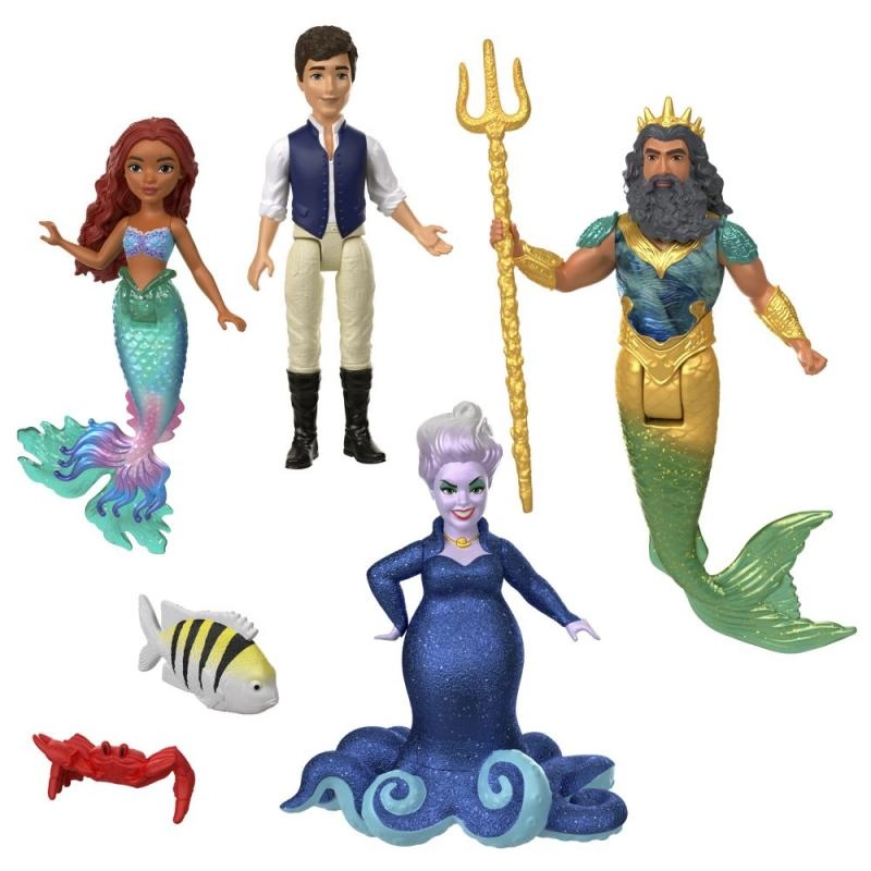 E-shop Mattel TLM SADA 6KS MALÝCH BÁBIEK MALÁ MORSKÁ VÍLA S KAMARÁDMI