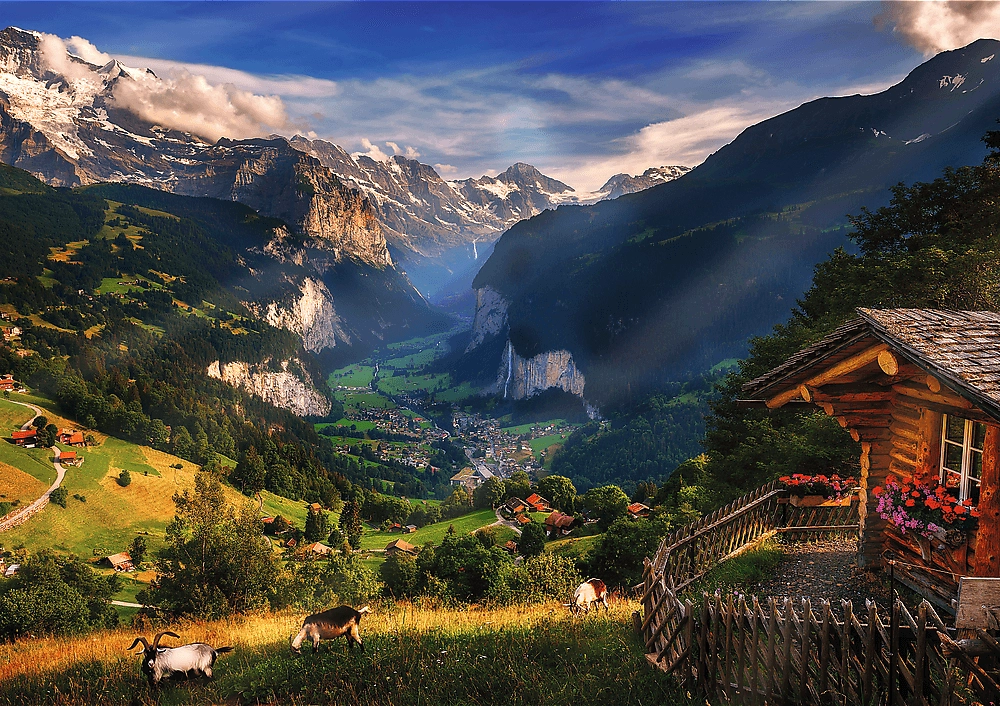 E-shop Trefl Foto Odysea Údolie Lauterbrunnen Švajčiarsko 1000 dielov