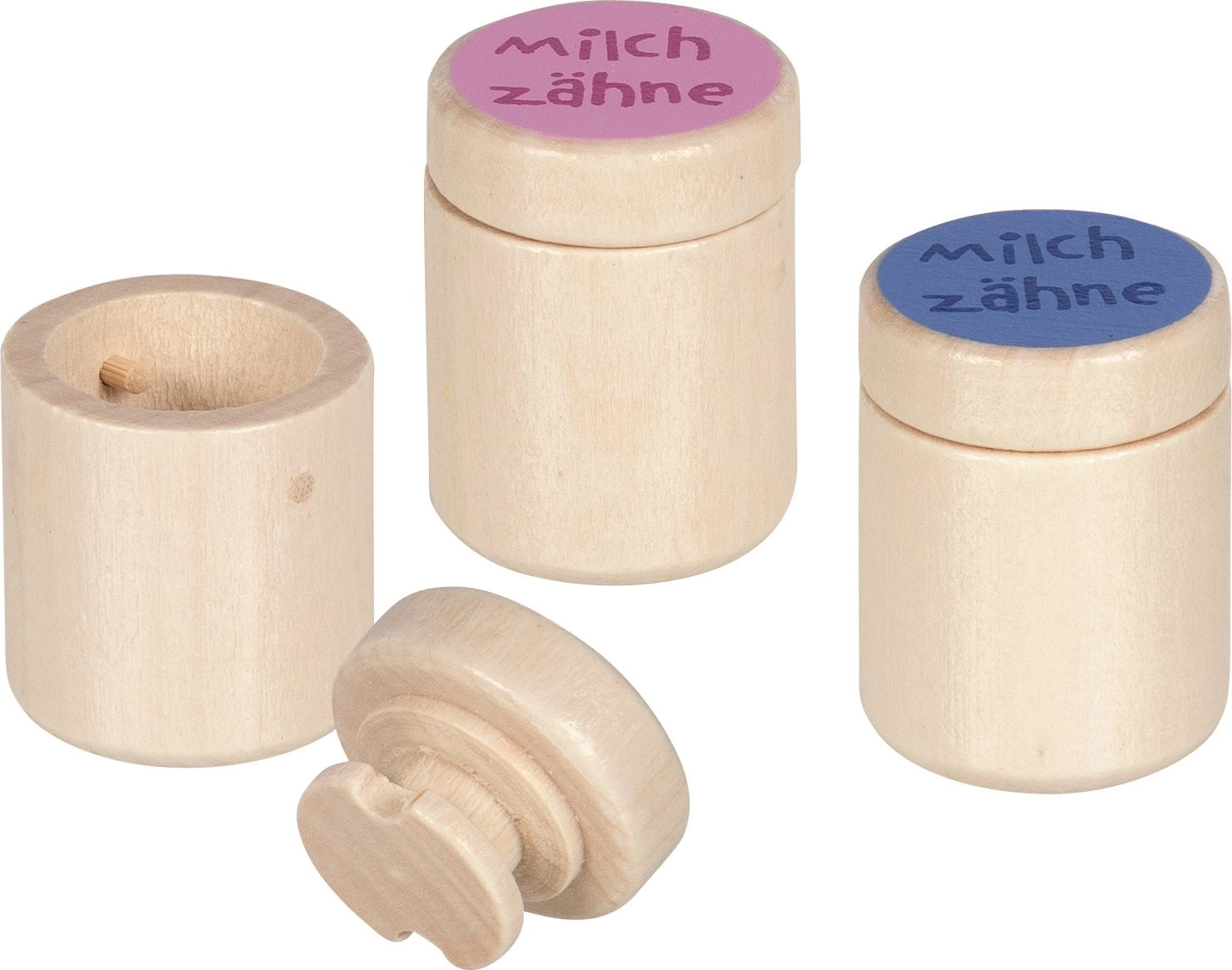 Drevená krabička na mliečne zúbky GOKI – ružová