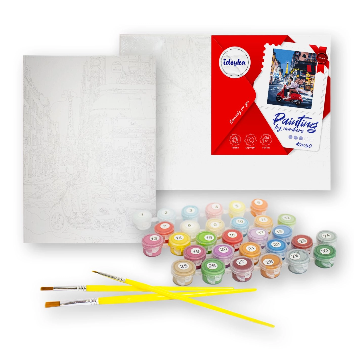 E-shop Maľovanie podľa čísel – úžasné maky 40×50 cm, plátno + farby + štetce