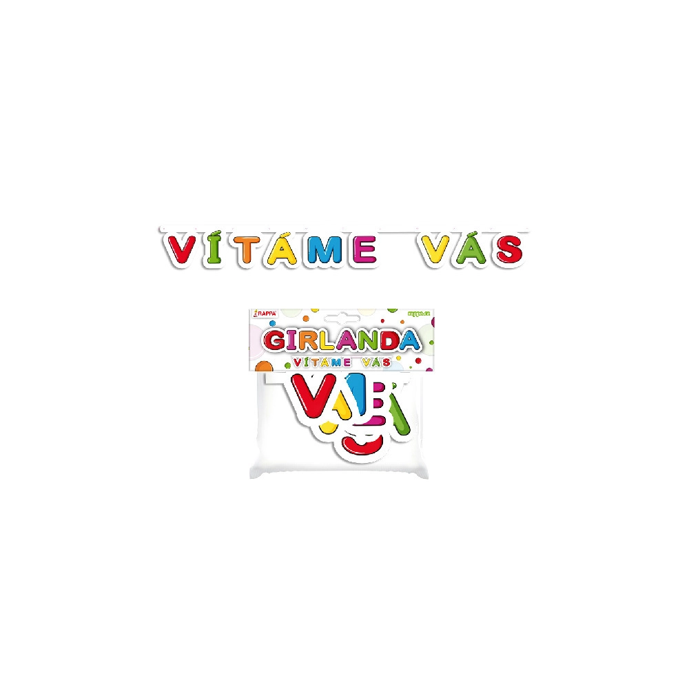 E-shop RAPPA Girlanda papierová Vítame Vás