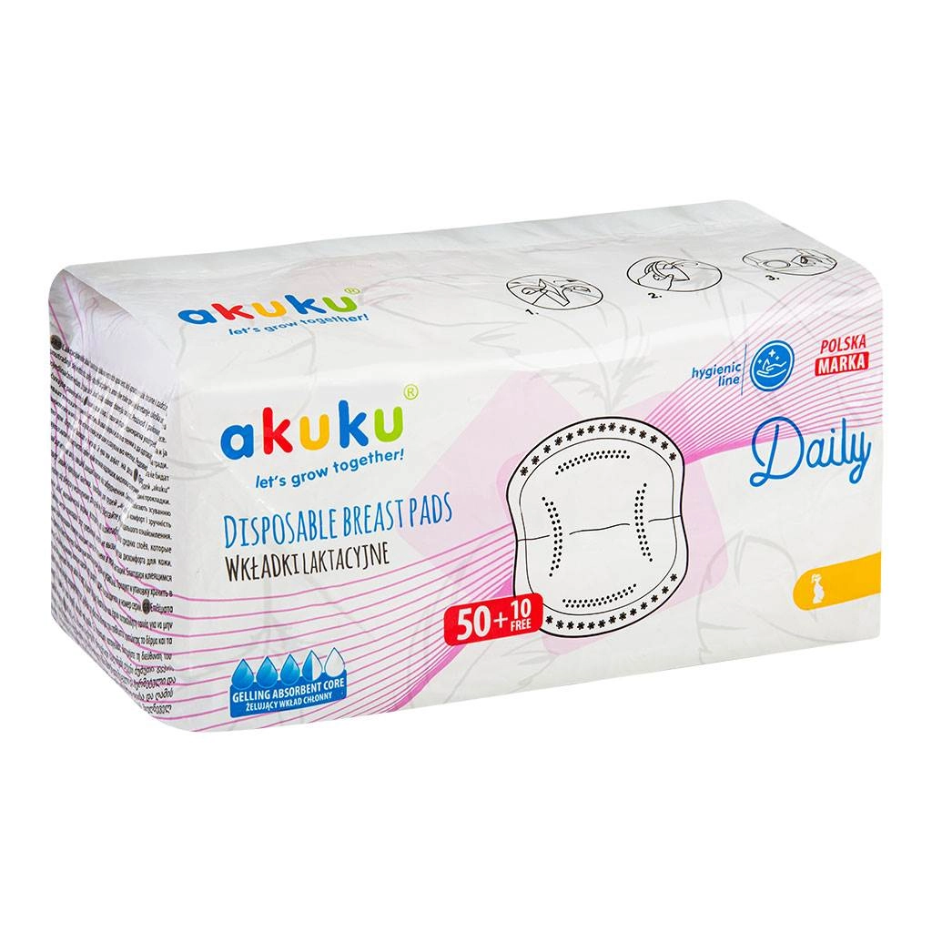 E-shop Akuku Laktačné prsné vložky 60 ks
