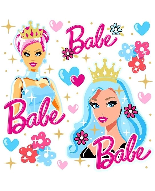 E-shop Nažehľovačky princezná BABE – malý hárok