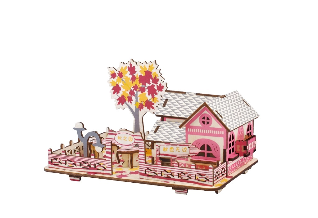 E-shop Drevené 3D puzzle Jesenný dom WOODCRAFT