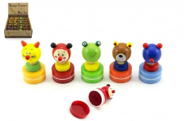E-shop Teddies Razítko dřevěné zvířátko 6cm