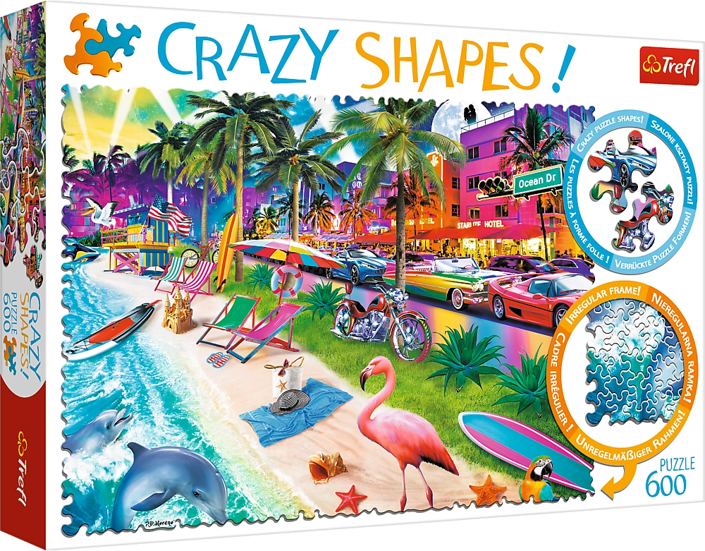 TREFL Crazy Shapes Pláž Miami 600 dielov