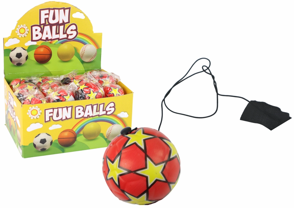E-shop Lean Toys Lopta na gumičke hviezdičky 6 cm