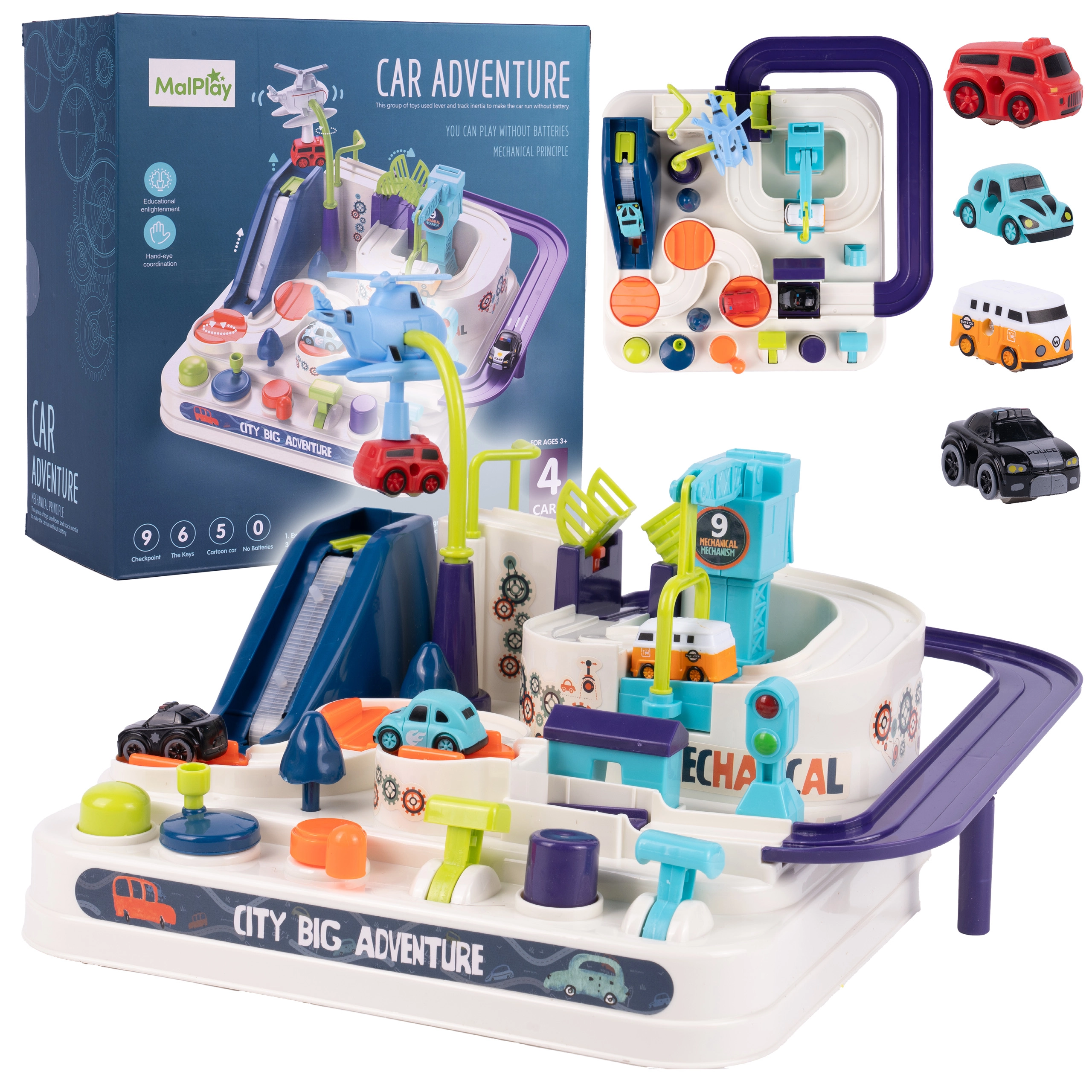 interaktívna prekážková dráha s helikoptérou