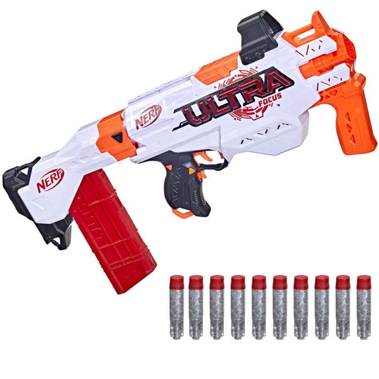 Nerf Ultra Focus elektrická pištoľ so zásobníkom a penovými nábojmi