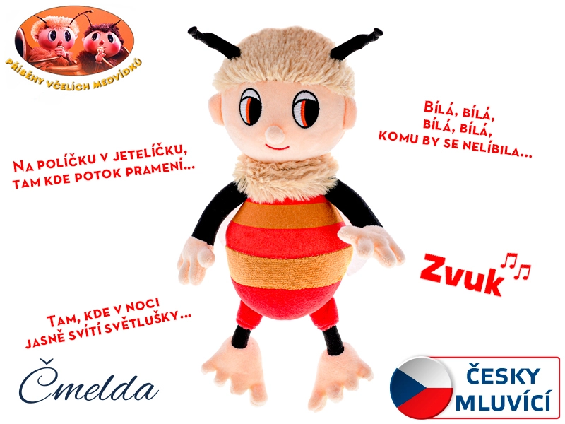 E-shop Čmelda plyšový hovoriaci 29 cm – Príbehy včelích medvedíkov