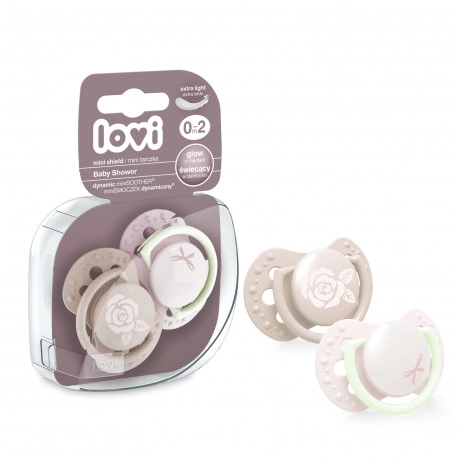 E-shop Lovi silikon dynamické cumlíky Baby Shower Girl růžová